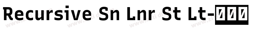 Recursive Sn Lnr St Lt字体转换